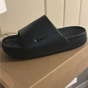 NEW- Nike Calm Slide Black 8